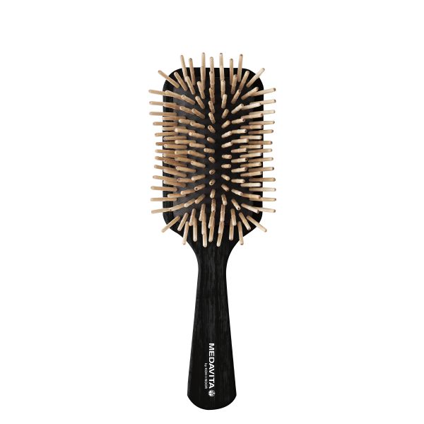 Wood Rectangular Brush Long Bristles